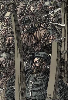 The Peasants Revolt c1895. Artist: Joseph Kaspar Sattler