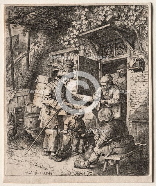 The Peddlar, 1741. Creator: Christian Wilhelm Ernst Dietrich (German, 1712-1774).