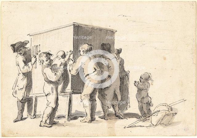 The Peep-Show, 1765/1766. Creator: Pietro Antonio Novelli.
