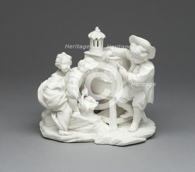 The Peep Show, or the Magic Lantern (La Curiosité ou La Lanterne Magique), Sèvres, c. 1757. Creators: Sèvres Porcelain Manufactory, Etienne-Maurice Falconet.