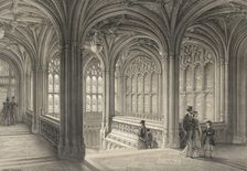 The Peers Staircase, House of Lords, Palace of Westminster, London, 1860