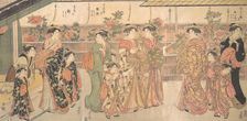 The Peony Show, ca. 1790. Creator: Torii Kiyonaga