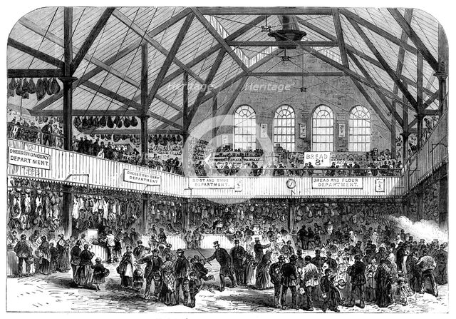 The People's Market, Whitechapel, 1868. Creator: Unknown.