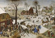 The People's Census at Bethlehem, c1580-1630. Creator: Pieter Brueghel the Younger