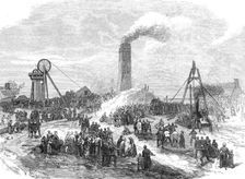 The Pelsall Hall Colliery, near Walsall, the scene of the flooding, 1872. Creator: Unknown