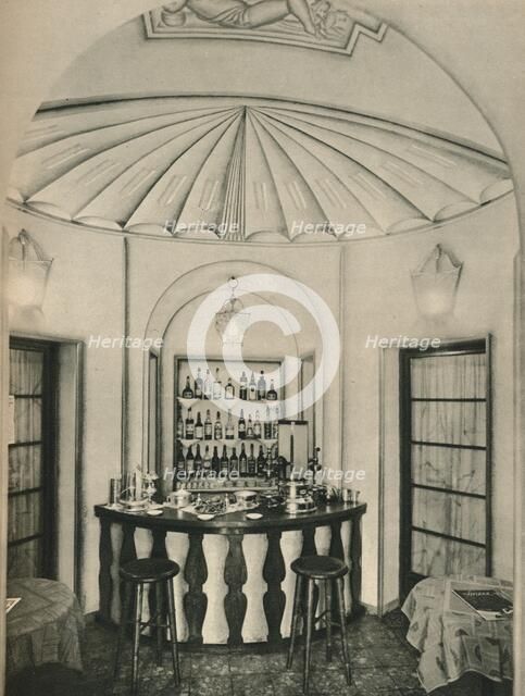 'The Penna D'Oca Restaurant, The cocktail Bar', c1928. Artists: Emilio Lancia, Michele Marelli, Gio Ponti, Unknown.