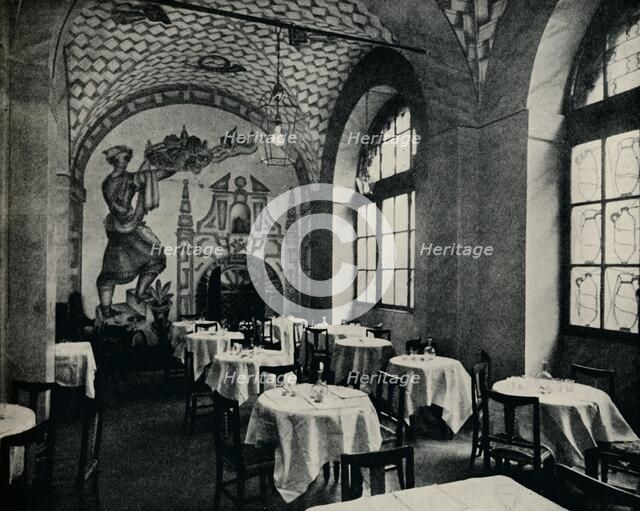 'The Penna D'Oca Restaurant, Main dining room', c1928. Artist: Unknown.