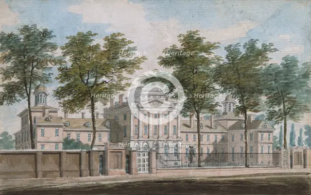 The Pennsylvania Hospital, Philadelphia, 1811-ca. 1813. Creator: Pavel Petrovic Svin'in.