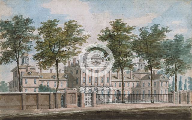 The Pennsylvania Hospital, Philadelphia, 1811-ca. 1813. Creator: Pavel Petrovic Svin'in.