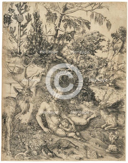 The Penance of Saint John Chrysostom, 1509. Creator: Cranach; Lucas; the Elder (1472-1553).