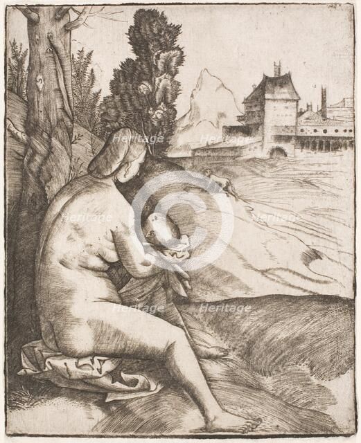 The Penance of Saint John Chrysostom, c. 1510. Creator: Giulio Campagnola.