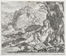The Penitent Magdalen, 1650. Creator: Francesco Cozza (Italian, 1605-1682)