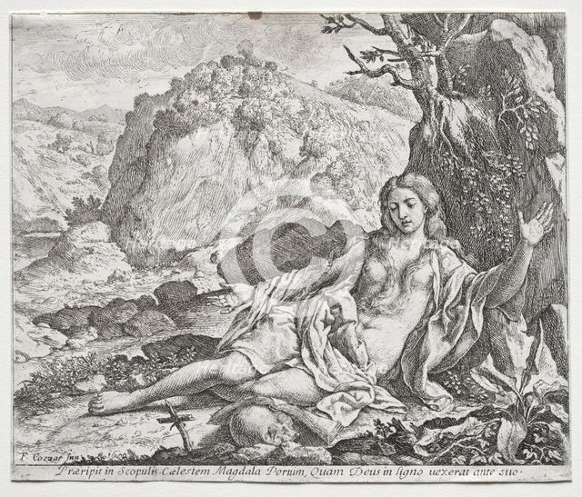 The Penitent Magdalen, 1650. Creator: Francesco Cozza (Italian, 1605-1682).