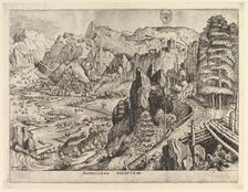 The Penitent Magdalene (Magdalena poenitens) from The Large Landscapes, ca. 1555-56. Creator: Johannes van Doetecum I