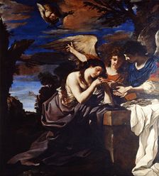 The Penitent Mary Magdalene with Two Angels