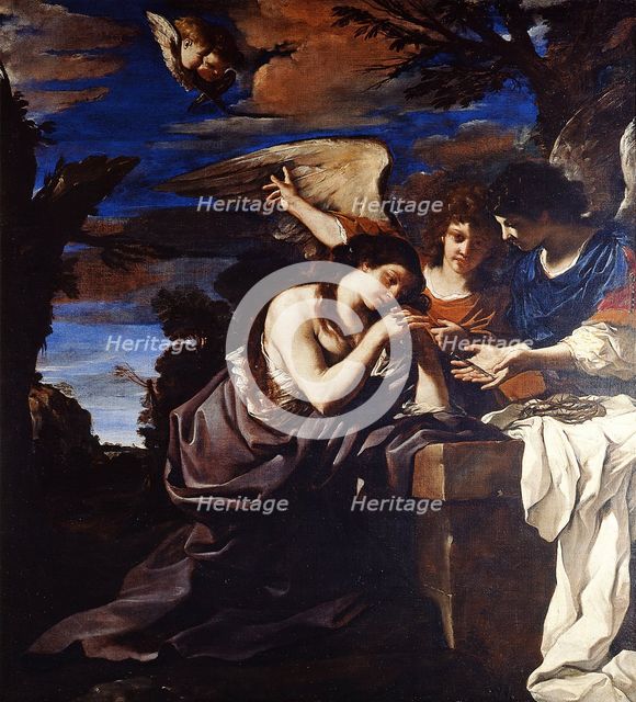 The Penitent Mary Magdalene with Two Angels.