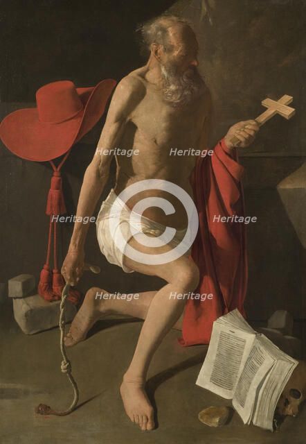 The Penitent St Jerome. Creator: Georges de la Tour.