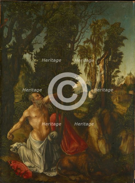 The penitent Saint Jerome, 1502. Artist: Cranach, Lucas, the Elder (1472-1553)