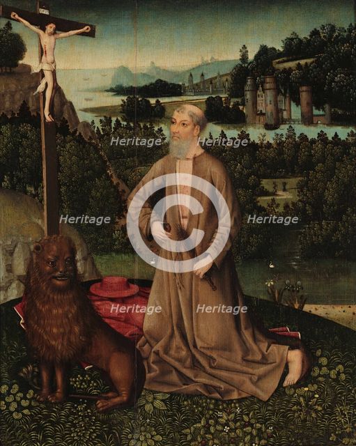 The penitent Saint Jerome, c1450. Creator: Master of the Legend of Saint Lucy (active 1435-1510).