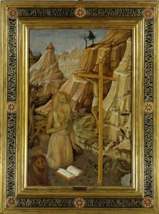 The Penitent Saint Jerome in the desert, 1450. Creator: Bellini, Jacopo (c. 1400-c. 1470)