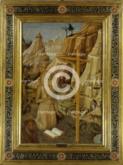The Penitent Saint Jerome in the desert, 1450. Creator: Bellini, Jacopo (c. 1400-c. 1470).