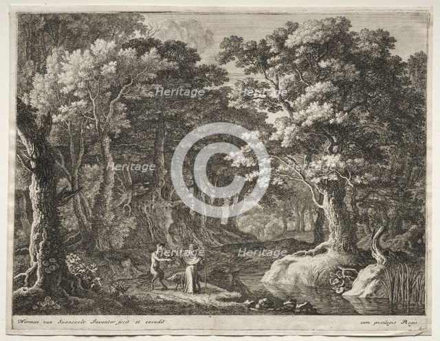 The Penitents: The Temptation of St. Anthony. Creator: Herman van Swanevelt (Dutch, c. 1600-1655).
