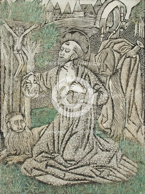 The Penitence of Saint Jerome, c1465. Creator: Unknown.