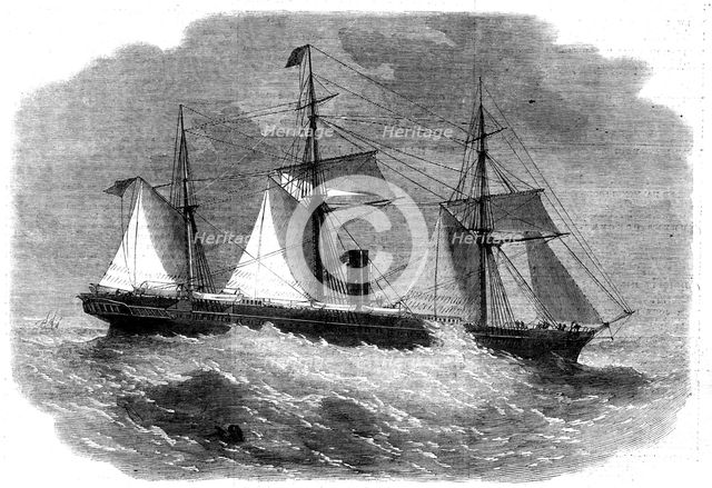 The Peninsular and Oriental Steam Company's new ship Poonah, 1862. Creator: Unknown.
