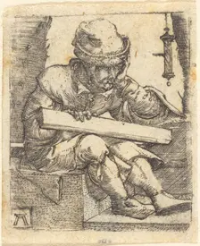 The Pensive Carpenter, c. 1520/1530. Creator: Albrecht Altdorfer