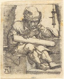 The Pensive Carpenter, c. 1520/1530. Creator: Albrecht Altdorfer