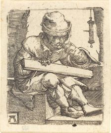 The Pensive Carpenter, c. 1520/1530. Creator: Albrecht Altdorfer