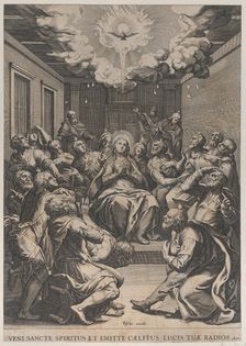 The Pentecost, 1574. Creator: Claes Jansz Visscher