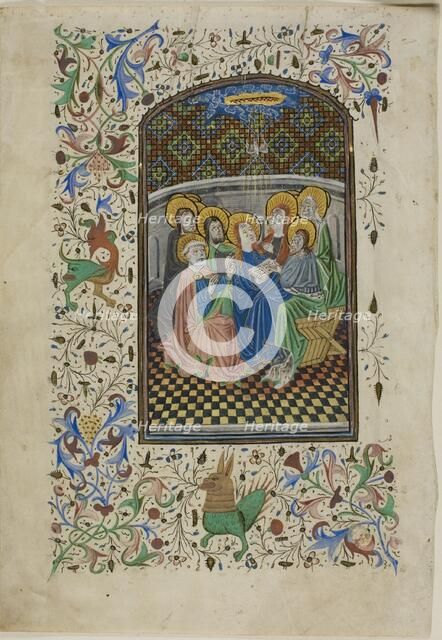 The Pentecost, from a Book of Hours, c. 1430. Creator: Unknown.