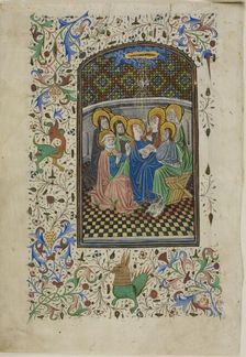 The Pentecost, from a Book of Hours, c. 1430. Creator: Unknown