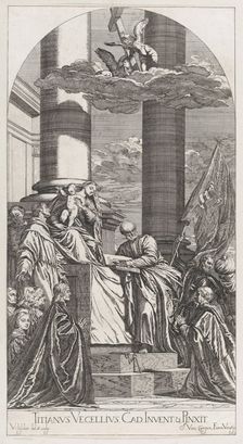The Pesaro Madonna, 1682.. Creator: Valentin Lefebvre