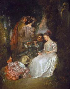 The Perfect Accord, 1719. Creator: Jean-Antoine Watteau