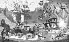 'The Perils of Steam Coaches circa1810 1888. Creator: Unknown