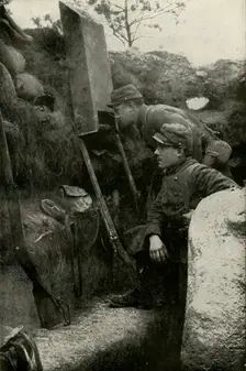 The Periscope in the Trenches (1919). Creator: Unknown