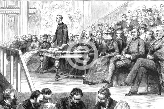 ''The Persecution of the Jews in Russia -- Meeting at the Guildhall', 1890. Creator: Unknown.