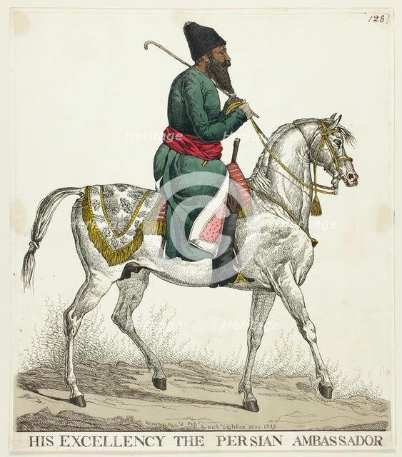 The Persian Ambassador, n.d. Creator: Richard Dighton.