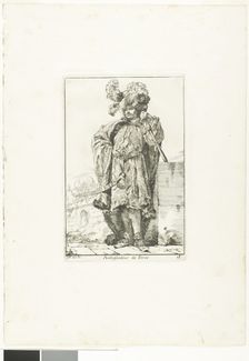 The Persian Ambassador, plate eighteen from Caravanne du Sultane à la Mecque, 1748. Creator: Joseph-Marie Vien the Elder