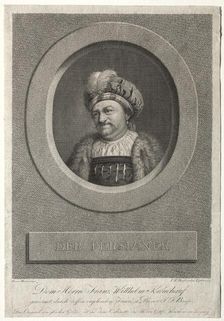 The Persian - Portrait of Franz Wilhelm Kreuchauf, 1869. Creator: Johann Friedrich Bause (German, 1738-1814)