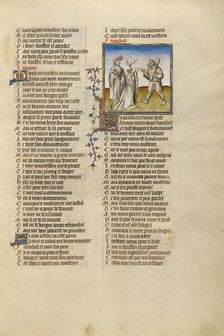 The Personification of Franchise Interceding with Resistance on the Lover's Behalf, about 1405. Creator: Unknown