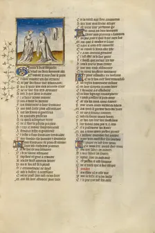 The Personification of Nature Giving Genius a Letter to the God of Love, about 1405. Creator: Unknown
