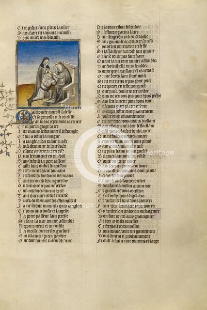 The Personifications of False Pretence and Abstinence Cutting out Resistance's Tongue, about 1405. Creator: Unknown.