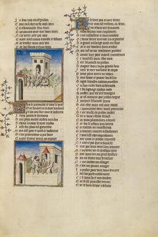 The Personifications of Shame and Anxiety Speaking to Resistance: The Personific..., about 1405. Creator: Unknown