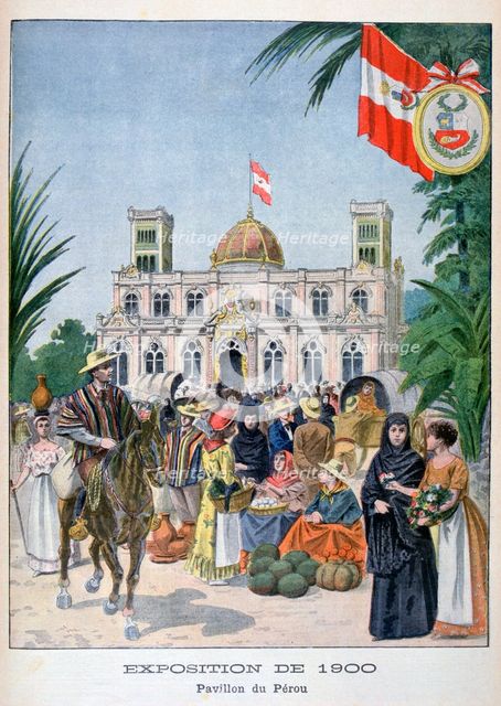 The Peruvian pavilion at the Universal Exhibition of 1900, Paris, 1900. Artist: Unknown