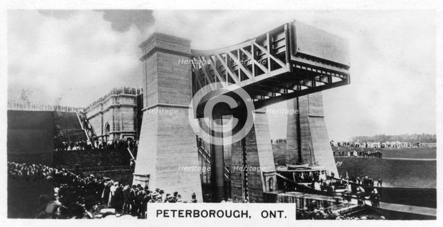 The Peterborough Lift Lock, Ontario, Canada, c1920s. Artist: Unknown