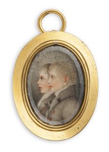 The Petersen brothers from Skane, c1840s. Creator: Unknown