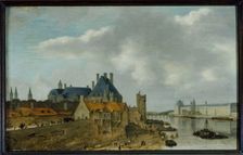 The Petit Nesle district with the Hôtel de Nevers, 1637. Creator: Abraham de Verwer